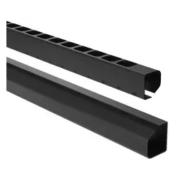 GGK 14358 GGK Kabelbändiger KB 60x70-9005, mit Bodenlochung, L 2000 mm, schwarz KB60x70 - 2 Meter