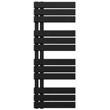 doporro Badheizkörper 400 x 1040 mm 440 W schwarz Seitenanschluss