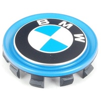 Original BMW Nabenabdeckung Nabendeckel Mittellochdeckel mit blauem Ring
