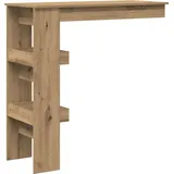 vidaXL Wand-Bartisch Artisan-Eiche 102x45x103,5 cm Holzwerkstoff