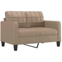 vidaXL 2-Sitzer-Sofa Cappuccino-Braun 120 cm Kunstleder
