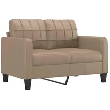 vidaXL 2-Sitzer-Sofa Cappuccino-Braun 120 cm Kunstleder
