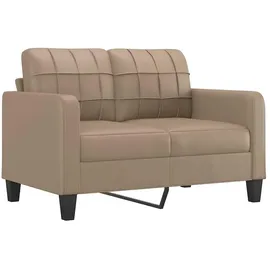 vidaXL 2-Sitzer-Sofa Cappuccino-Braun 120 cm Kunstleder