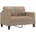 vidaXL 2-Sitzer-Sofa Cappuccino-Braun 120 cm Kunstleder