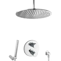PaulGurkes Unterputz Duschsystem mit Thermostat 40cm Regenbrause