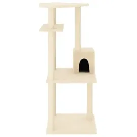 vidaXL Kratzbaum 55 x 55 x 123 cm creme