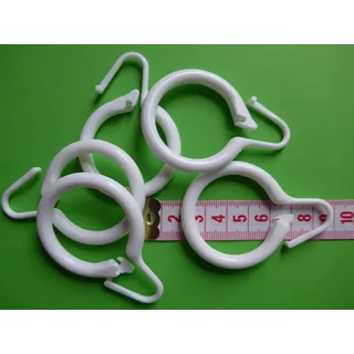 Gardinen Röttger Duschvorhangringe 35mm weiß 10 Stück