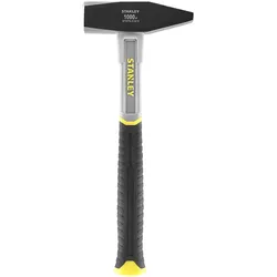 Stanley Schlosserhammer Fiberglas 1000g, Schlosserhammer, Karbonstahl, Schwarz,