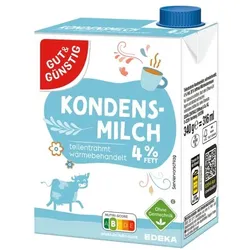 Gut und Günstig 16er-Pack Kondensmilch 4% Fett