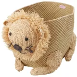 RICE Seegras Aufbewahrungskorb Löwe, 49 x 30 x 40 cm