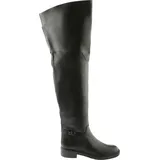 HÖGL Damen Leder Stiefel Schwarz mit Reißverschluss und extraleichter Sohle - Schwarz