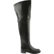 HÖGL Damen Leder Stiefel Schwarz mit Reißverschluss und extraleichter Sohle - Schwarz