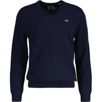 GANT Herren Extrafine LAMBSWOOL V-Neck, Pullover, Marine, XXXL