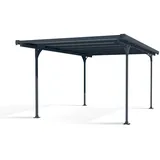 CANOPIA Carport Verona 5,00 x 2,18 m anthrazit inkl. Regenrinne
