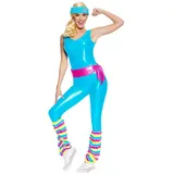 Metamorph Kostüm Great Shape Barbie Kostüm, Die kultige Barbie-Figur im 80er Jahre Aerobic-Dress S