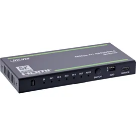 InLine HDMI Switch, 4-fach, 48Gb/s, 8K@60Hz, mit USB-C
