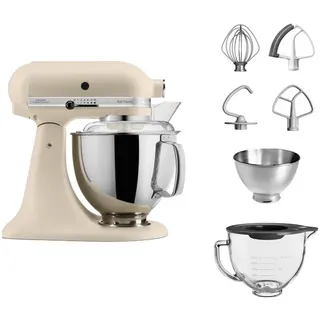 5KSM175 Crème Glasset mit Glasschüssel