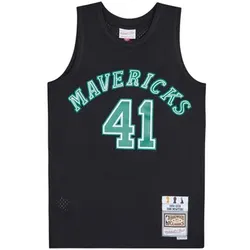 Mitchell And Ness  Unterhemden Maillot NBA Dallas Mavericks Dirk Nowitzki  in Schwarz, EU M