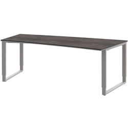 röhr Freiformschreibtisch »Objekt Plus« Bogenform rechts grau, 200x82x820 cm