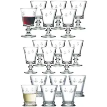 LA Rochère France Wein- und Wassergläserset 0,24 l 18-tlg.