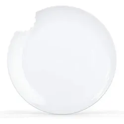 Fiftyeight Products TV Tasse Kuchenteller 73 mittlerer Teller mit Biß rund 2er Set 20 cm weiß