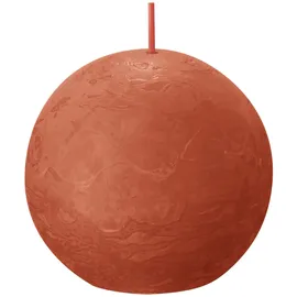 Bolsius Rustik Kugelkerze 7,6 cm orange