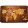Sanilo Badteppich World Map Braun 70 x 110 cm