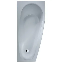 DUSCHOLUX Piccolo 174 Kleinraum-Badewanne Einbau Ecke rechts
