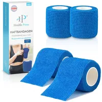Health Press Selbstklebender Verband 5 x 4,5 m 4 Rollen Blau