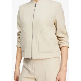 Comma, Strukturierte Jacke mit aufgesetzten Taschen Beige 36