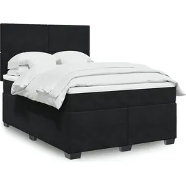 vidaXL Boxspringbett 140 x 200 cm Schwarz