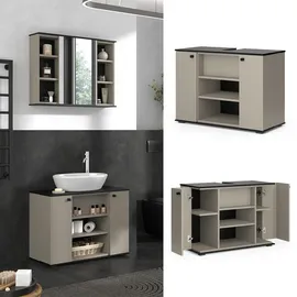 Vicco Waschbeckenunterschrank Joli 80 x 59 x 37 cm Grau