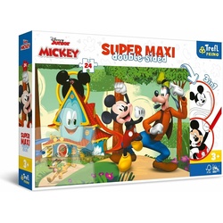 Magni 24-teiliges Puzzle SUPER MAXI Fun House and Friends, Mickey