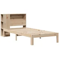 VidaXL Bücherregalbett ohne Matratze 75x190 cm Massivholz Kiefer