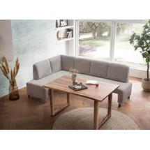 exxpo - sofa fashion Eckbank EXXPO - SOFA FASHION "Intenso, viele Bezugsstoffe Cord, Struktur 243/158 cm (B/T)", braun (cappuccino), B:243cm H:91cm T:158cm, NaturLeder;Strukturstoff (Zusammensetzung: Polyester 100%);Luxus-Microfaser (Zusammensetzung: Aufgeflockte 100%