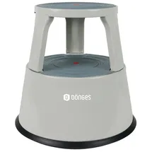 Dönges Rollhocker, Metall, grau