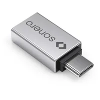 Sonero USB-C auf USB-A Adapter Silber/Grau