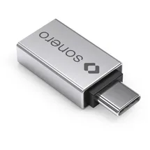 Sonero USB-C auf USB-A Adapter Silber/Grau