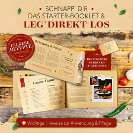 krustenzauber Tajine Topf 27 cm rot