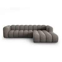 Micadoni Ecksofa Lupine, modular 4-Sitzer grau
