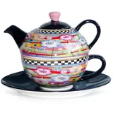 Jameson & Tailor Tea for one Teegedeck 4-tlg. Flower Power