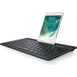 Aplic Bluetooth Tastatur mit Tablet Halterung für iOS, Android, Windows QWERTZ Layout / mit Akku - Schwarz