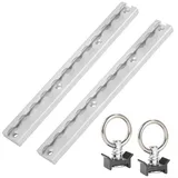 STAHLWERK Zurrschienen Set mit Zurrösen 30 cm Aluminium Airlineschiene