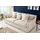 Riess-Ambiente 3er Sofa HEAVEN - 200cm natur Leinenstoff Federkern abnehmbarer Bezug Hussensofa