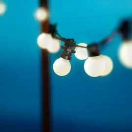 Lumi Jardin Lichterkette Solar 5,7 m 10 Globen weiß