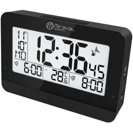 Miraval digitaler Funkwecker schwarz