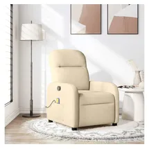 vidaXL Massagesessel 88 x 95 x 0 cm Creme mit Fernbedienung