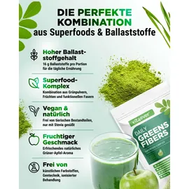 Vit4ever Daily Greens & Fibers Grüner Apfel Pulver 600 g