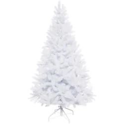 Künstlicher Weihnachtsbaum CREATIV DECO "Weihnachtsdeko, künstlicher Christbaum, Tannenbaum", weiß, H:150cm, Kunststoff, Weihnachtsbäume