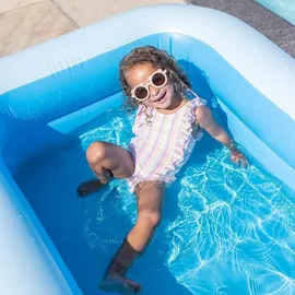 Swim Essentials Rechteckiger Swimming Pool 211 x 132 x 46 cm blau